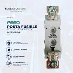 Porta Fusible FEEO FDS-160A 1000VDC 1