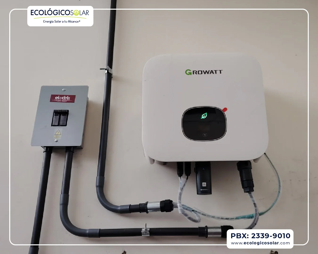 Aplicación Comercial - Inversor Growatt MIN