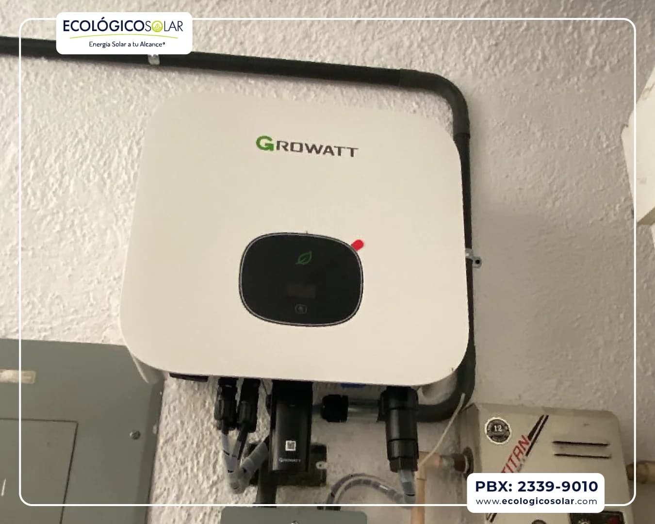 Aplicación Residencial - Inversor Growatt MIN 5000TL-X2