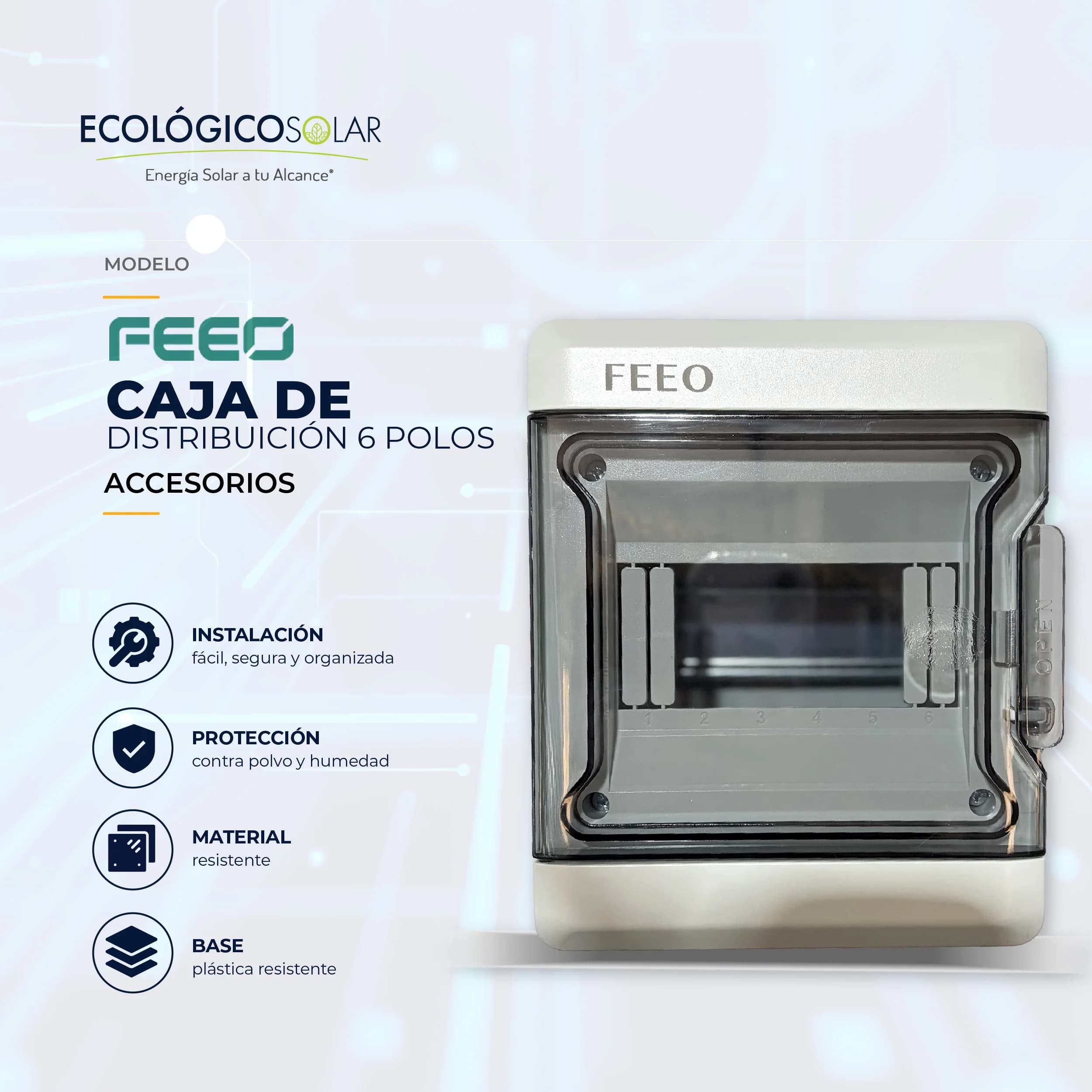 FEEO Caja de Distribución 6 Polos